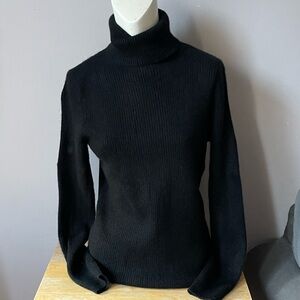 Grayson & Dunn Cashmere Turtleneck Ribbed Sweater